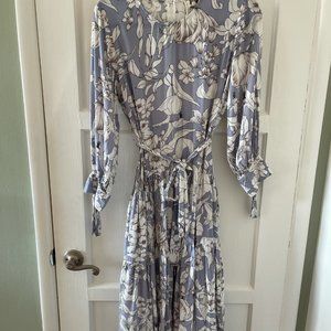 JAASE Medium Blue Floral Midi Dress